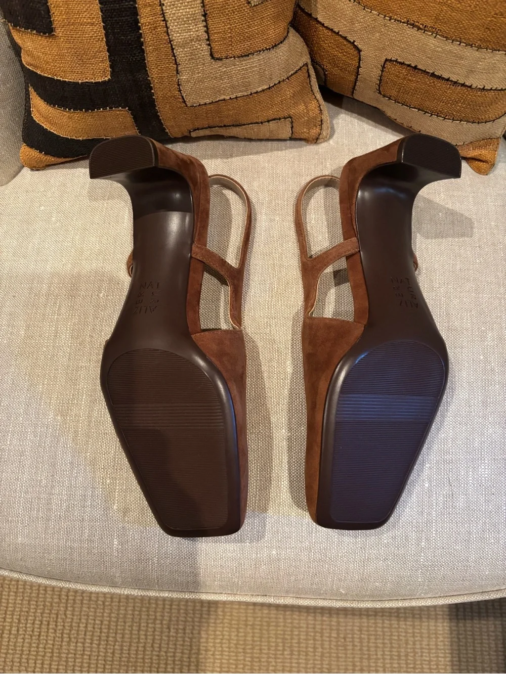 Naturalizer “Carmen” Suede Slingback Pumps
